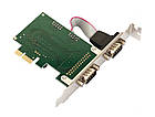 PCI-E Контролер 2xCOM (RS232), WCH CH382L, RTL, фото 2