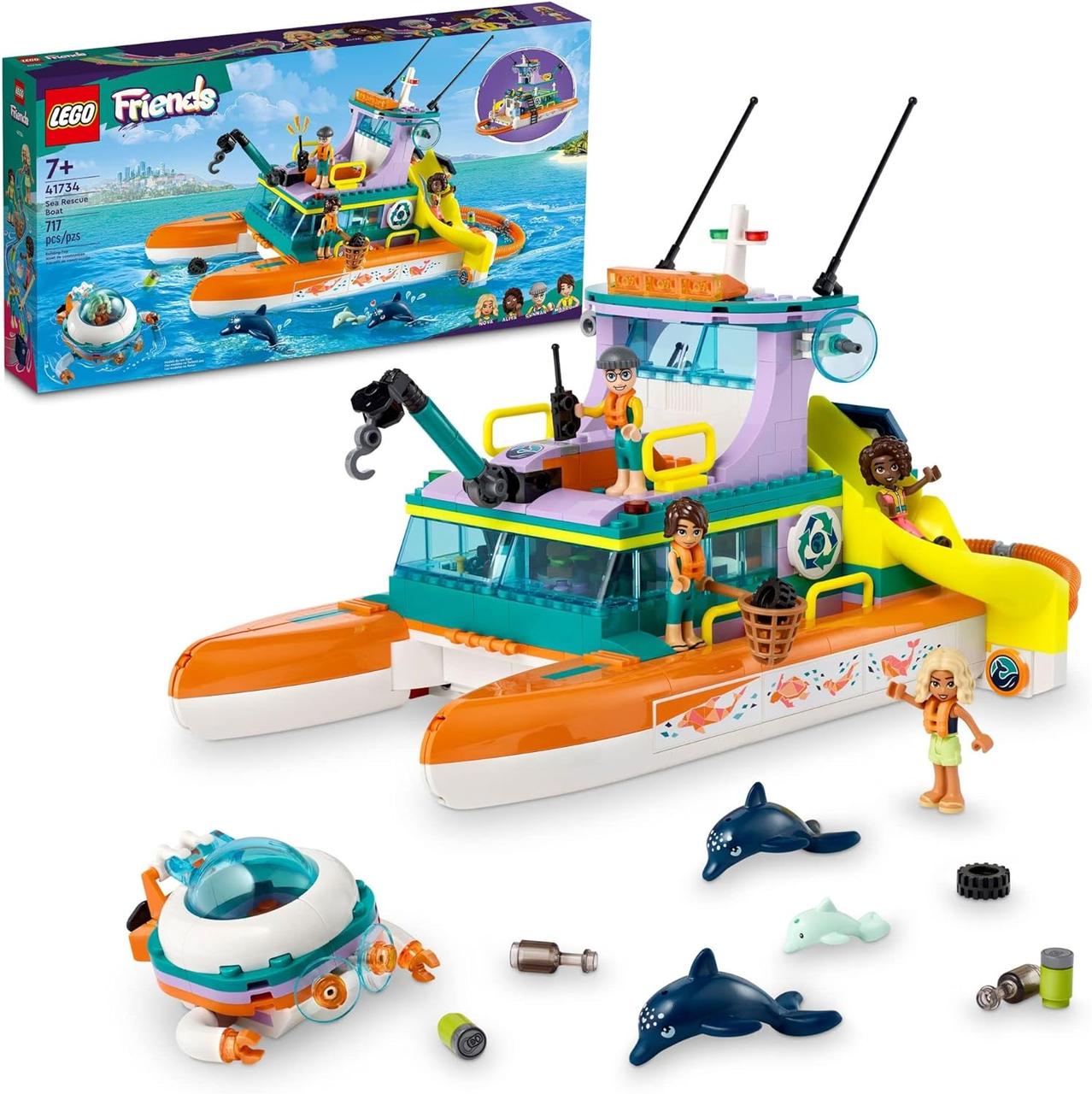 Конструктор Лего Френдс Човен морська рятувальна бригада Lego Friends 41734