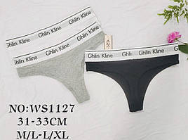 Жіночі трусики 12 штук Ghlin Kline бавовна розмір M\L - L\XL мікс кольорів