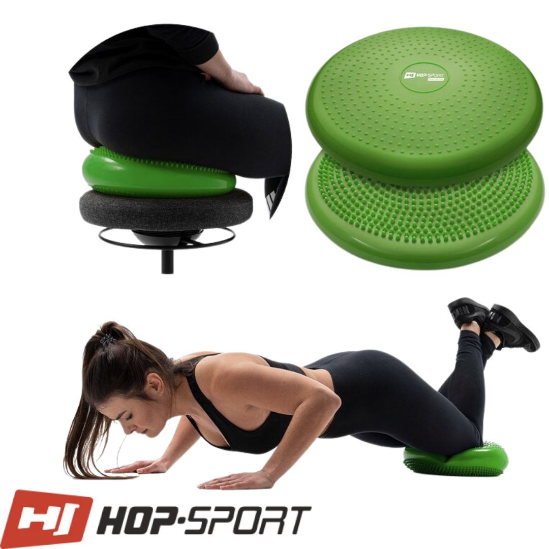 Балансувальна подушка Hop-Sport HS-R034BC зелена, фото 1