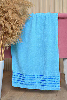 Рушник для обличчя махровий блакитного кольору 170404S