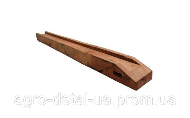 Успокоитель 3518060-19011А нижней цепи наклонной камеры деревянный (нижний, длинный) комбайна Дон-1500, фото 1