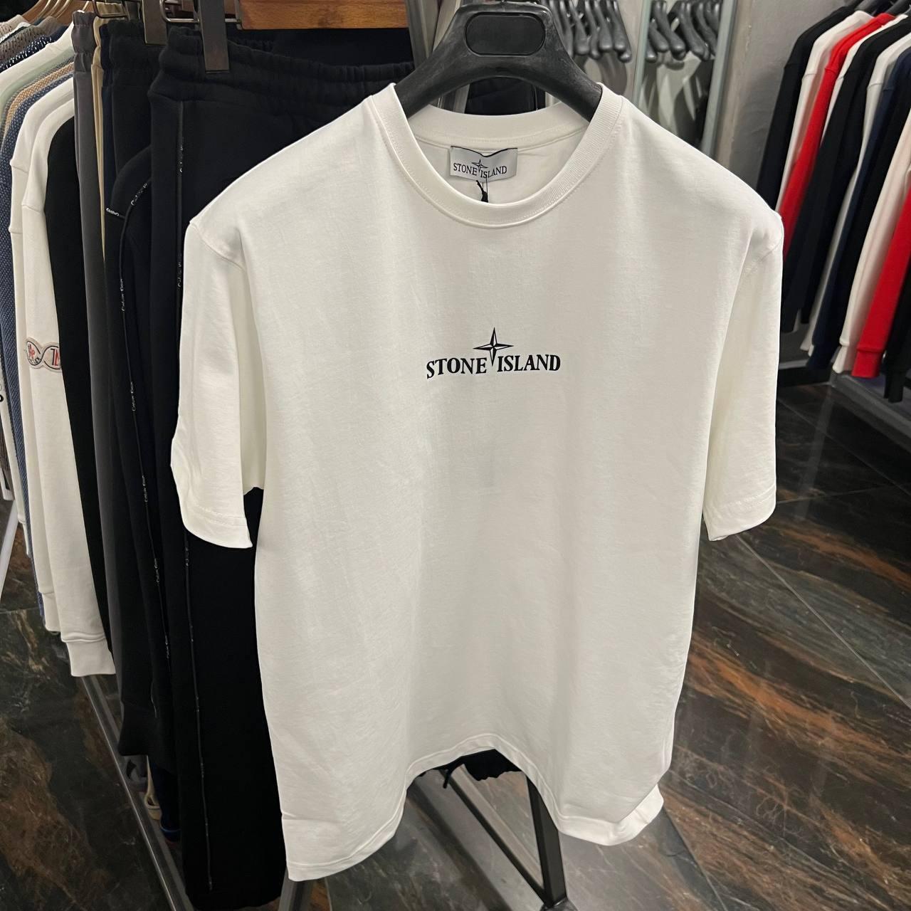 Чоловіча футболка STONE ISLAND D11693 біла