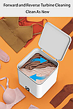 Міні пральна машина для кемпінгу, портативна пральна машина Mini Portable Washing Machine,бела, фото 6