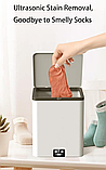 Міні пральна машина для кемпінгу, портативна пральна машина Mini Portable Washing Machine,бела, фото 8