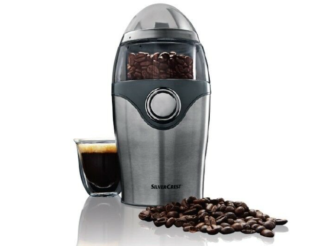 Електрична кавомолка SilverCrest металева 150 Вт
