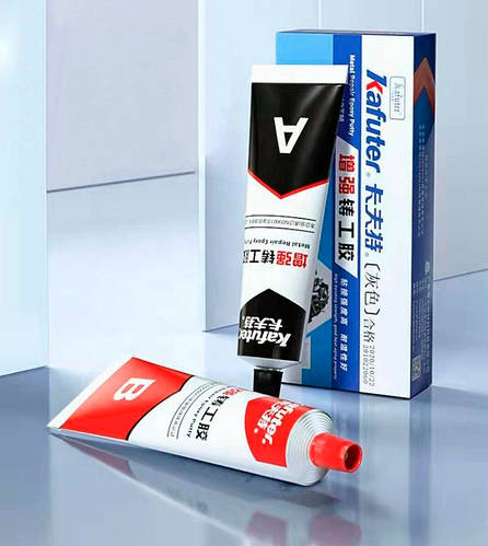 Двухкомпонентный клей для металла "Kafuter - Metal glue" 100г ...
