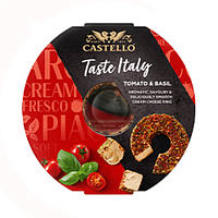 Сливочный сыр Castello Taste Italy кольцо с томатами и базиликом, 125 г.