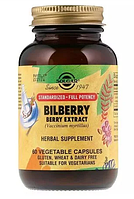 Дієтична добавка в капсулах Solgar Bilberry Berry Extract Екстракт чорниці, 60 шт