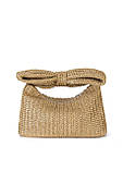 Жіноча маленька сумка клатч T-338 соломʼяна бежева, фото 2