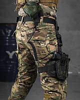 Тренчик пистолетный с фастексом, страховочный шнур для пистолета, быстросъемный (паракорд) цвет черный [B]