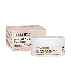 Крем для обличчя з гіалуроновою кислотою Hollyskin Hyaluronic Acid Face Cream зволожувальний