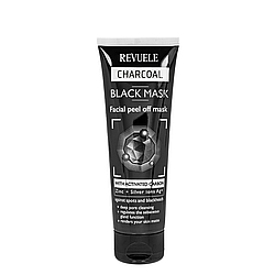 Маска для обличчя відлущувальна Revuele Charcoal Black Mask з активованим вугіллям 80 мл