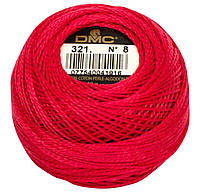 Рождественский красный DMC Pearl Cotton DMC321