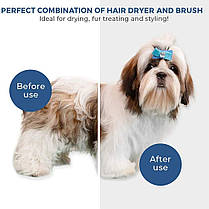 Пилосос Pet Grooming Dryer WN-10, фен-гребінець для шерсті, Щітка для тварин собак котів, фото 5