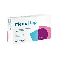 МеноХоп, БАД, 30 капсул, проти старіння, фіто естрогени, помʼякшення климаксу, Metagenics, MenoHop