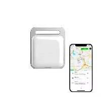 GPS Трекер, FindMy Tag, квадратний (Android, Apple) - Білий