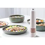 Електричний млин для спецій, Подрібнювач солі та перцю на батарейках, Автоматична перцемолка, фото 6