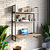 Комп'ютерний стіл навісний в стилі Лофт, фото 7