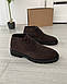 Коричневі замшеві черевики 40, 41, 45 розмір, фото 4