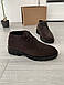 Коричневі замшеві черевики 40, 41, 45 розмір, фото 7