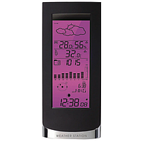 Метеостанція прогноз погоди годинник Technoline WS6501 Black Metall (WS6501) Електронна метеостанція побутова, фото 8