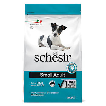 Schesir Dog Small Adult Fish Шезір Дорослий Малих РИБА сухий монопротеїновий корм для собак Малих порід 2кг_ДО 11.10.25