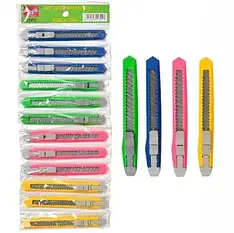 Ніж канц. 9 мм No120 (малий) на стрічці 12 шт./яский2400