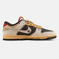 Чоловічі кросівки Nike SB Dunk Low x Stussy 40th Brown — унікальний вуличний стиль, фото 3