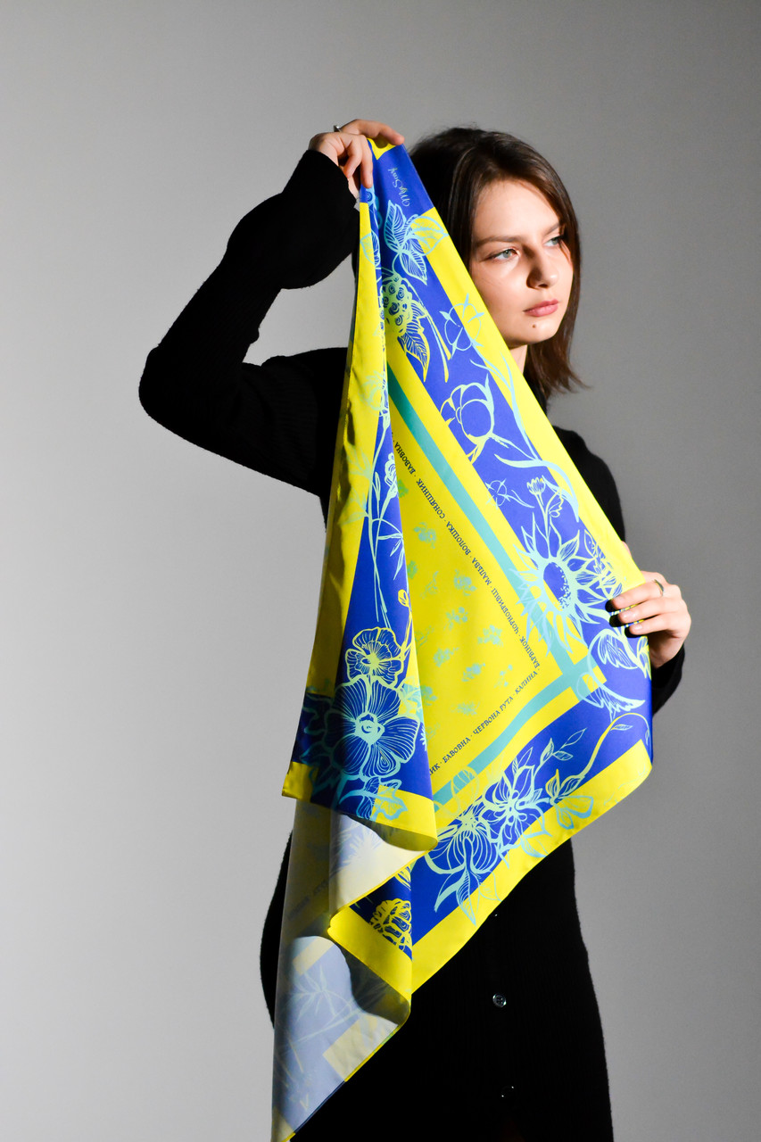 Авторська хустка — яскравий "Квіти України" від My Scarf, фото 1