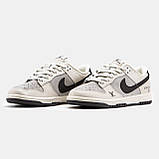 Чоловічі / жіночі кросівки Nike SB Dunk Low x Louis Vuitton Grey Black, шкіряні кросівки найк сб данк лов луі віттон, фото 2
