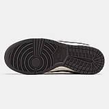 Чоловічі / жіночі кросівки Nike SB Dunk Low x Louis Vuitton Grey Black, шкіряні кросівки найк сб данк лов луі віттон, фото 7