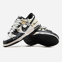 Чоловічі Кросівки Nike SB Dunk x Off White Robinson Low / Найк СБ Данк Офф Вайт Робінсон Низькі Білі з Чорним, фото 6