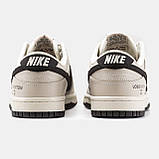 Чоловічі / жіночі кросівки Nike SB Dunk Low x Louis Vuitton Grey Black, шкіряні кросівки найк сб данк лов луі віттон, фото 6