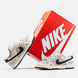 Чоловічі / жіночі кросівки Nike SB Dunk Low x Louis Vuitton Grey Black, шкіряні кросівки найк сб данк лов луі віттон, фото 4