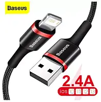 Кабель зарядний BASEUS USB for Lightning Iphone 1 м Red/Black CALKLF-W91
