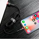 Кабель зарядний BASEUS USB for Lightning Iphone QC3.0 1 м Gray/Black CALKLF-WV1, фото 6