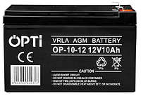 Аккумулятор OPTI VRLA AGM OP-10-12 12V 10Ah