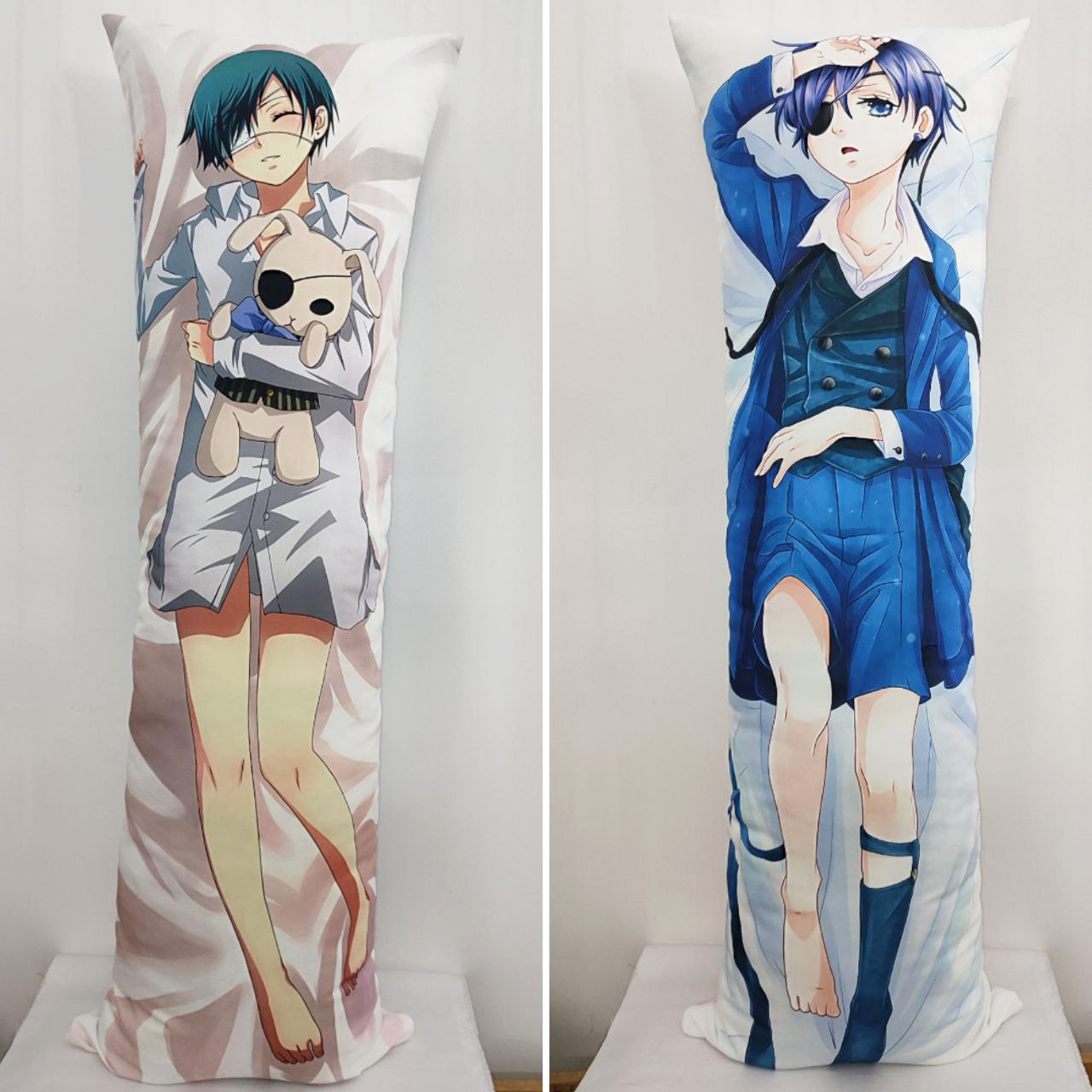 Дакімакура Темний дворецький - Сіель Фантомхайв (120х40см) / Black Butler | Аніме подушка, фото 1