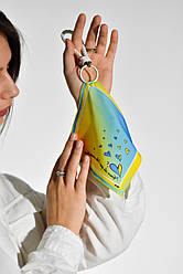 Брелок-платок С Украиной в сердце" патриотический от бренда MyScarf