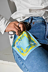 Брелок-платок патриотический "Цветы Украины"т бренда MyScarf