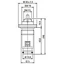 Вентильна вставка під термоголовку INNER М30x1,5 для панельного радіатора G 1/2″ (в трубу), фото 3