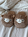 Домашні капці альпаки коричневі, фото 6