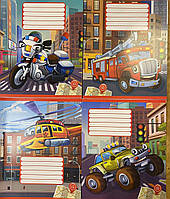 Зошит учнівський 12 арк,коса  лінія, Leader