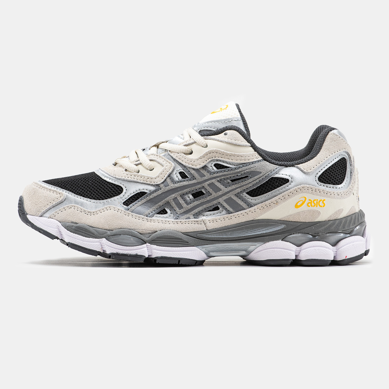 Чоловічі кросівки Asics Gel NYC Grey, сірі замшеві кросівки асікс гель нік, фото 1