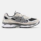 Чоловічі кросівки Asics Gel NYC Grey, сірі замшеві кросівки асікс гель нік, фото 3