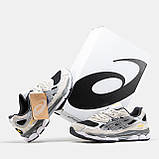 Чоловічі кросівки Asics Gel NYC Grey, сірі замшеві кросівки асікс гель нік, фото 4