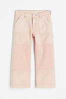 Дитячі рожеві джинси вільного крою для дівчинки 122 см (6-7Y)