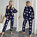 Жіноча піжама кофта та штани Розміри: 42-44, 46-48, 50-52, 54-56, фото 2