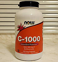 Now Foods Vitamin C 1000 мг 250 капсул Підтримка імунітету та антиоксидантний захист
